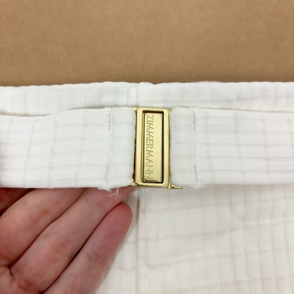 ZIMMERMANN Alight Textured Bikini Bottom in Ivory Size 6-8 - Picture 6 of 13